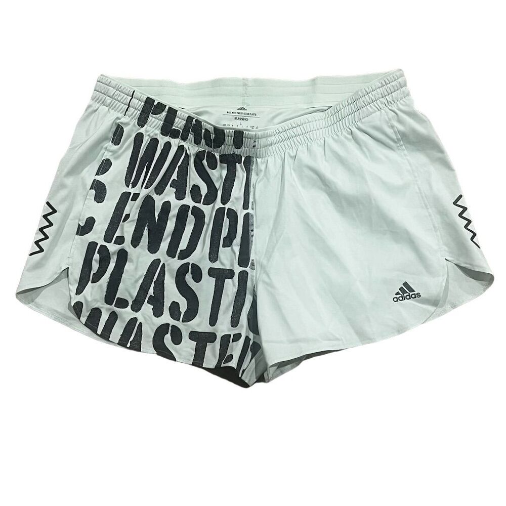 Adidas Women's EPW Graphic Running Shorts Lime Green Size L Activewear